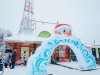 Надувная новогодняя арка с подсветкой Мороз для оформления и декора