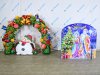 Новогодняя надувная арка в исполнении Эксклюзив с колокольчиками