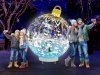 Надувной Ёлочный шарик-игрушка с невероятным эффектом снега и подсветкой