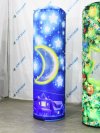 Новогодняя колонна — надувной световой столб