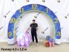 Полноцветная надувная арка серии лайт круглой формы