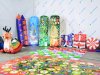Новогодняя колонна — надувной световой столб