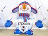 Надувной снеговик Стандарт 2.0 для улицы с подсветкой