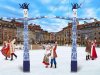 Аэромен Хохлома — яркий орнамент, на одной или двух ногах