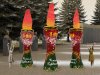 Стела День Победы с имитацией пламени