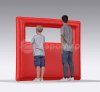 Надувная тактическая фигура Окно малое (Windows W-mini) для игры в пейнтбол, нёрф, лазертаг и арчеритаг