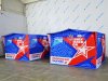 Каркасная палатка шатёр 2,7 х 2,7 м — металлокаркас, материал оксфорд + ПВХ