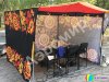 Каркасная палатка 2,0 х 2,0 м — металлокаркас, материал оксфорд + ПВХ