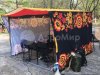 Каркасная палатка 2,5 х 2,5 м — металлокаркас, материал оксфорд + ПВХ