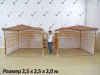 Палатка каркасная с печать избушка