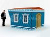 Каркасная палатка шатёр 2,7 х 2,7 м — металлокаркас, материал оксфорд + ПВХ