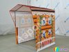 Каркасная палатка 1,4 х 1,4 м — металлокаркас, материал оксфорд + ПВХ