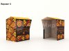 Каркасная палатка 1,4 х 1,4 м — металлокаркас, материал оксфорд + ПВХ