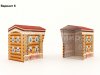 Каркасная палатка 1,4 х 1,4 м — металлокаркас, материал оксфорд + ПВХ