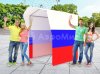 Каркасная палатка 1,4 х 1,4 м — металлокаркас, материал оксфорд + ПВХ