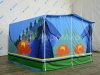 Каркасная палатка шатёр 2,7 х 2,7 м — металлокаркас, материал оксфорд + ПВХ