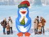 Надувной Пингвин — надувная фигура Пингвина с невероятным эффектом снега и яркой подсветкой