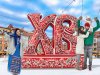 Пасхальное приветствие — надувные буквы ХВ