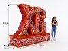 Пасхальное приветствие — надувные буквы ХВ