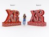 Пасхальное приветствие — надувные буквы ХВ