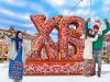 Пасхальное приветствие — надувные буквы ХВ