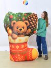 Носок новогодний подушка — яркий и легкий реквизит для шоу, игры и развлечений
