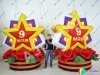 Надувная звезда Премиум — торжественное оформление 9 мая