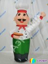 Повар зазывала — надувная фигура с круассаном, подносом или меню
