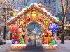 Пряничный домик — надувная новогодняя арка-фотозона