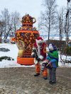 Надувной самовар с чайником 