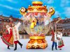 Прозрачный надувной самовар