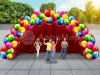 Надувная сцена Веер с шариками — праздничное оформление