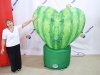 Шар сердце в печатью арбуз