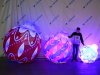 Надувные ёлочные шары с подсветкой