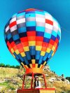 Воздушный рекламный шар на опоре