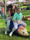 Надувная торпеда Скачки на ёжике — реквизит для эстафет, соревнований и веселых стартов