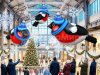 Надувной снегирь в шапке