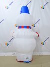 Новогодняя надувная фигура Снеговик из искусственного меха
