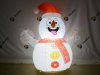 Надувной Снеговик в шапке для улицы с подсветкой