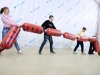Канат-сосиска для эстафет спортивных состязаний и игр