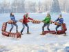 Канат-сосиска для эстафет спортивных состязаний и игр