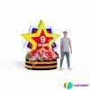 Надувная звезда Премиум — торжественное оформление 9 мая