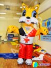Надувной рекламный костюм Рысёнок Тиша