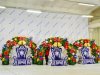 Комплект новогодних надувных фигур Арки и Трона