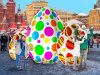 Большой надувной шар по форме яйца для рекламы, выставки, ярмарки