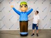 Зазывала надувная рекламная фигура Мальчик
