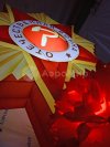 Надувная Звезда — декоративная фигура на опоре