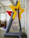 Постамент Звезда — надувная фигура для торжественного оформления 9 мая и Дня Победы