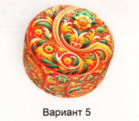 красный узор (№5)