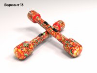 красный узор (№13)